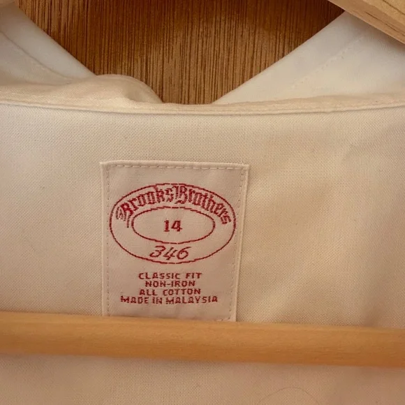 Brooks Brothers White Classic Fit Shirt - Picture 2 of 4